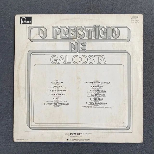 disco de vinil o prestigio de gal costa - Foto 2
