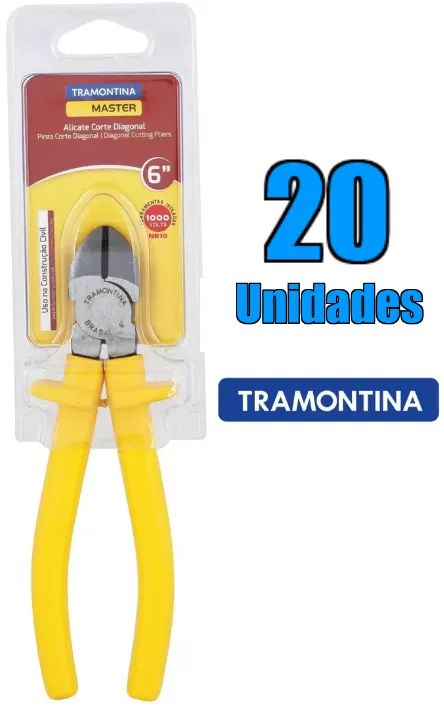 KIT 20 unidades Tramontina Master Alicate de Corte Diagonal 6"