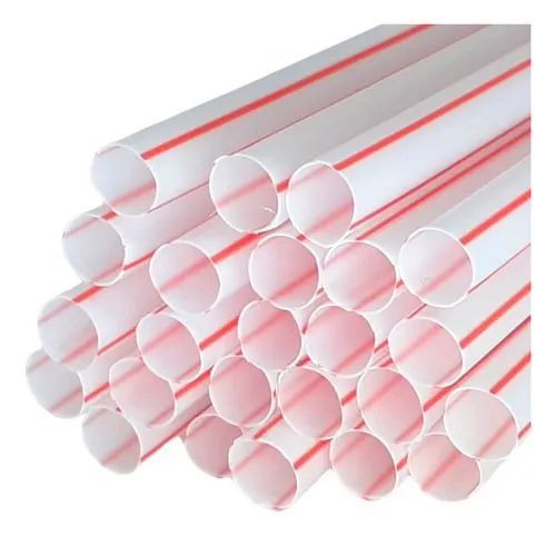 Canudos Plástico Longo para Sucos e Cremes