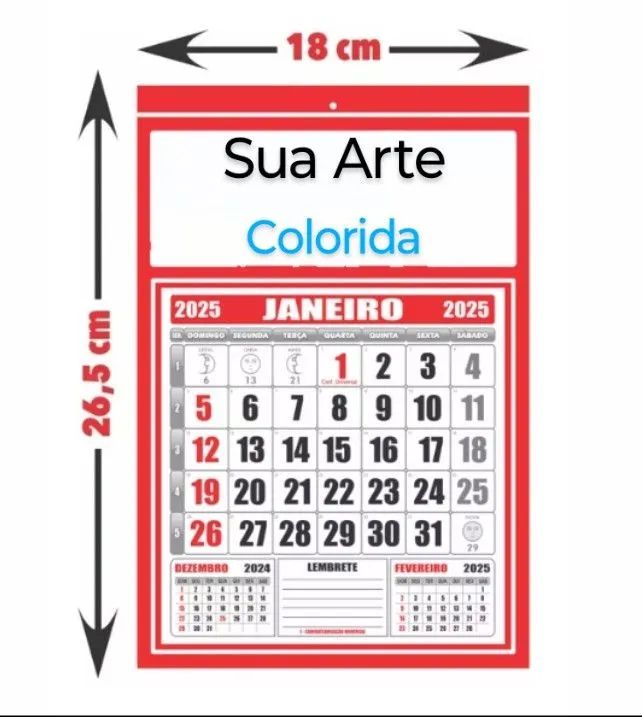 Calendário 2025 Personalizados Com Sua Logo Marca - Foto 2