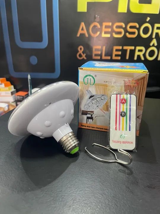 Promoção Lâmpada Recarregável 22 Led Jl-678 Bivolt Controle Remoto - Foto 2