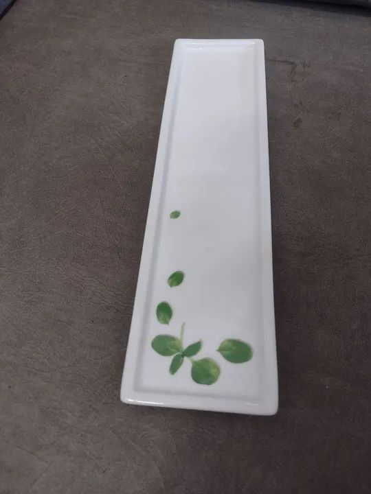 Bandeja retangular de porcelana  - Foto 3