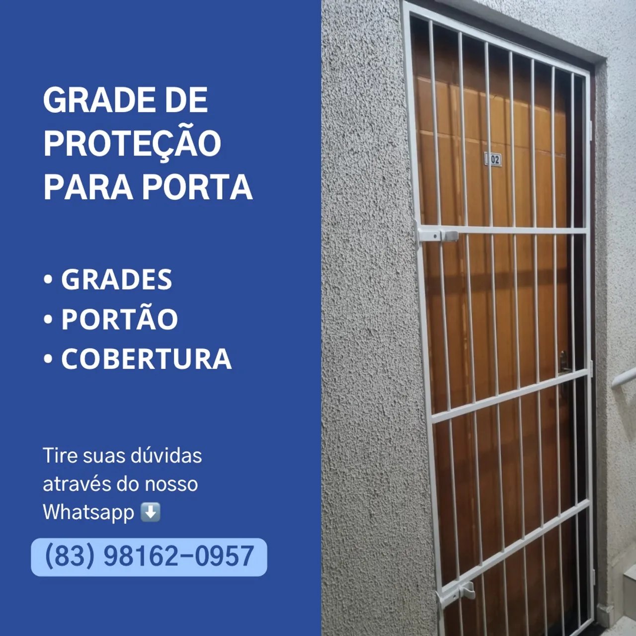Grade de proteção para porta - Segurança e estilo para sua casa!