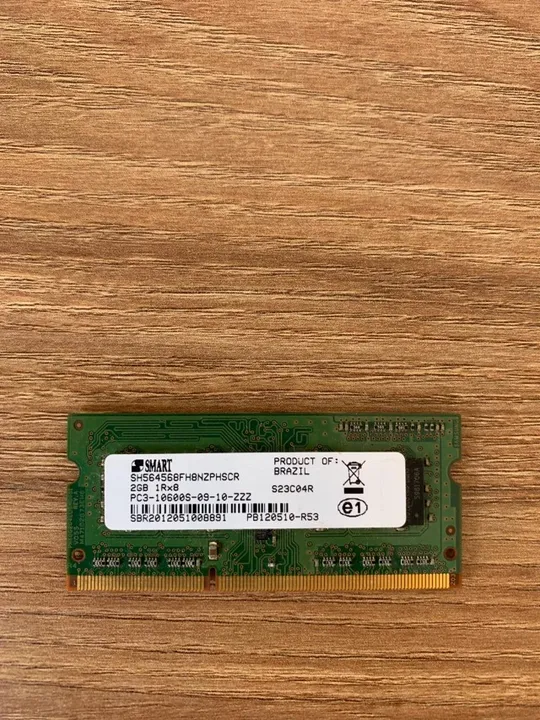 Memória ram SMART Sodimm DDR3 PC3-10600S