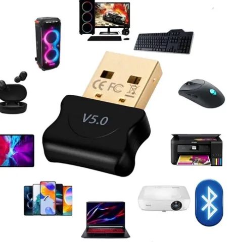 Adaptador USB Bluetooth 5.0 Wireless Desktop Transmissor Bluetooth para Mouse Teclado Caix - Foto 2