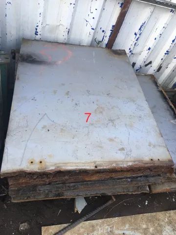 Retalhos de chapa de aço carbono 1pol 25.4mm R$7,00 kg