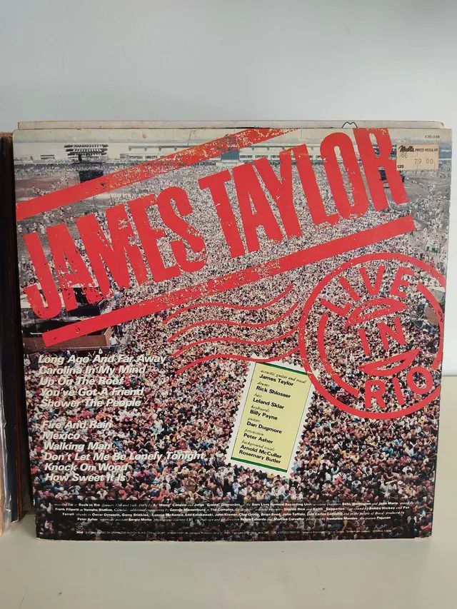 LP disco vinil James Taylor - Live in Rio 1986 - Foto 2