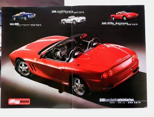 Lote de 3 pôsteres de Ferrari - F355, 550 Barchetta, 360 Modena - Foto 3