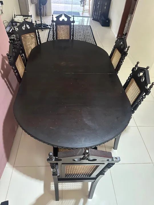 Conjunto Sala colonial original com tela rattan natural. - Foto 3
