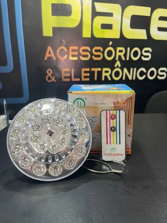 Promoção Lâmpada Recarregável 22 Led Jl-678 Bivolt Controle Remoto