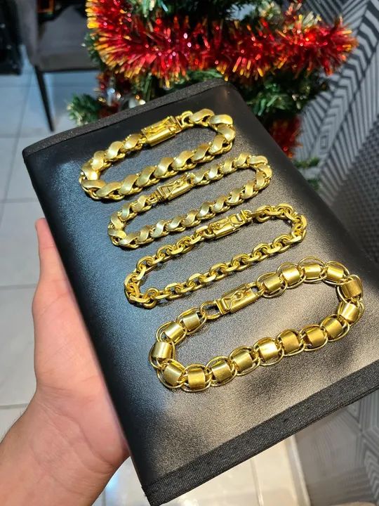 PULSEIRAS MOEDA ANTIGA BANHADA A OURO - Foto 4