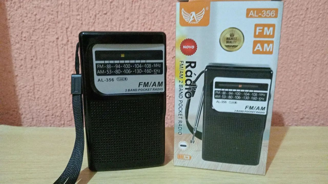 Radio am fm não precisa pilhas carrega na luz produto novo 