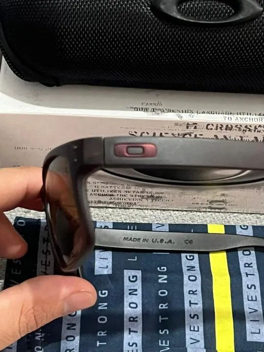 Óculos Oakley Holbrook Matte Brown/lente Brown - Foto 3