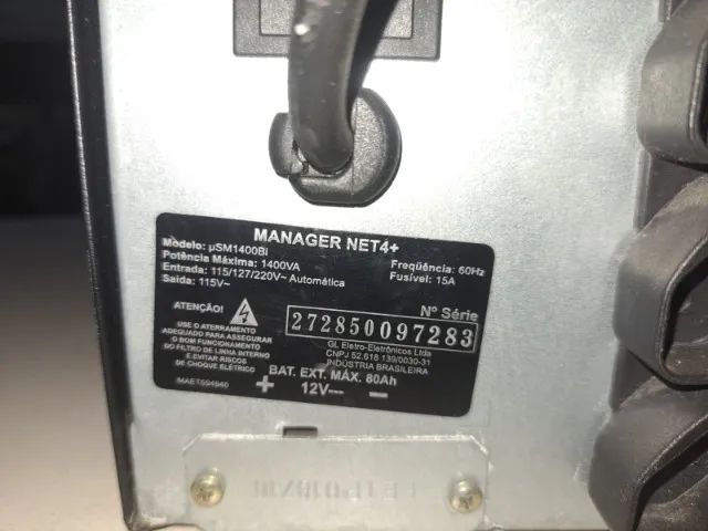 Nobreak Manager Net, marca SMS,  Modelo SM1400Bi, 1400Va, Sem Baterias, Usado. - Foto 3