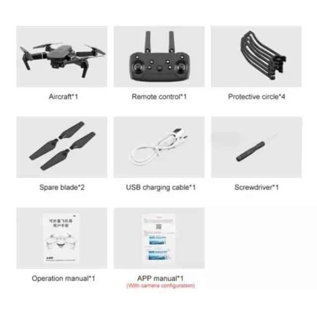 Drone E88 Dual Camera Novo - Foto 4