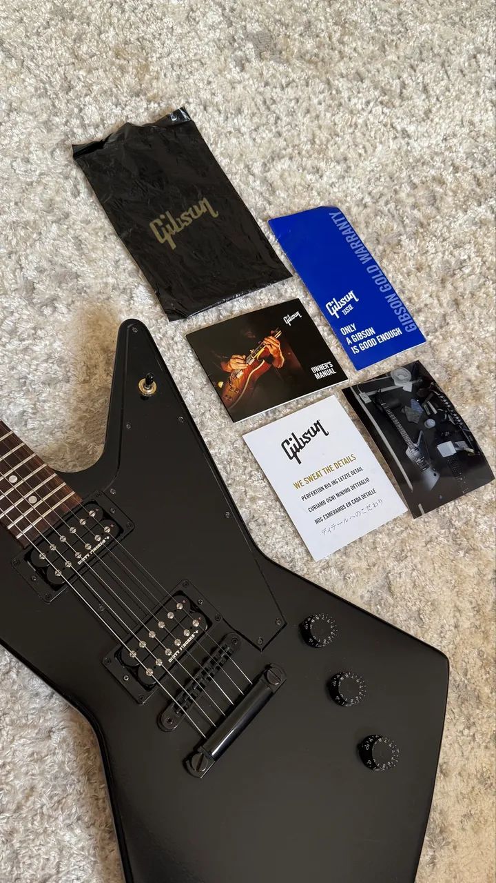 Guitarra Gibson Explorer 2019 - Captadores Gibson ou EMG James