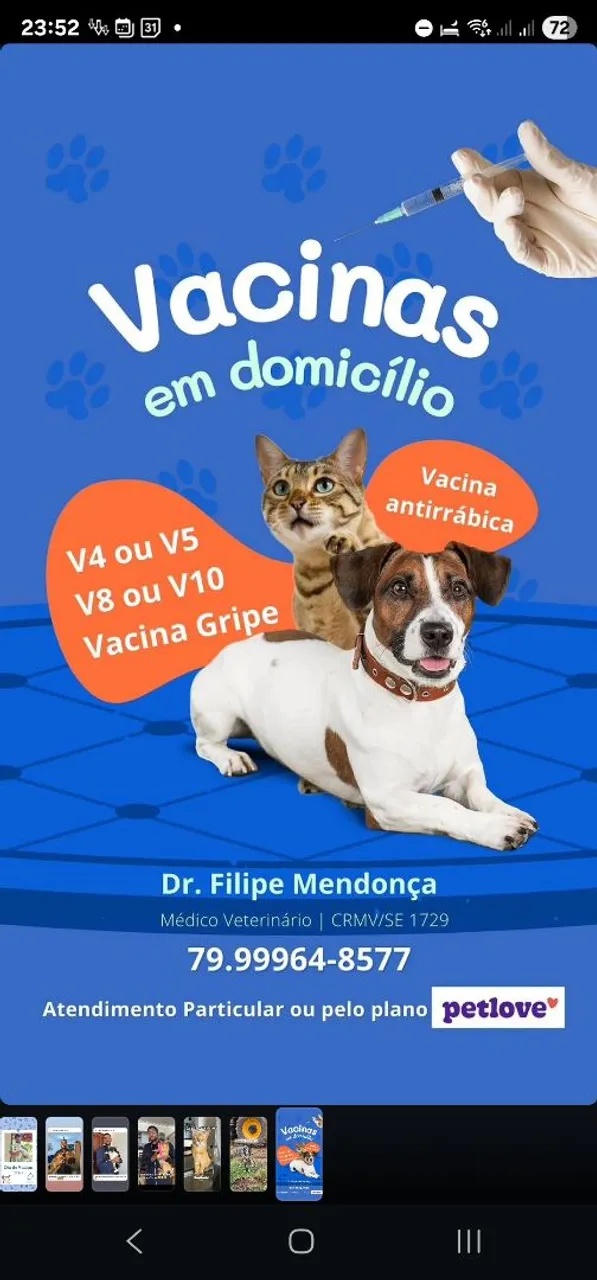 Vacinação em domicílio 