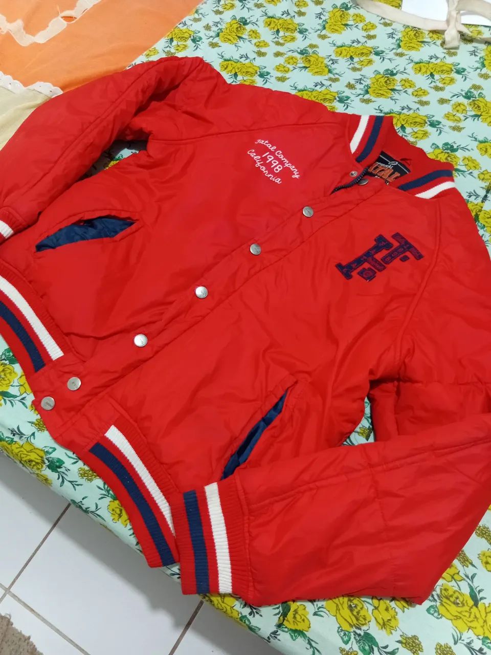 Jaqueta Bomber Vermelha