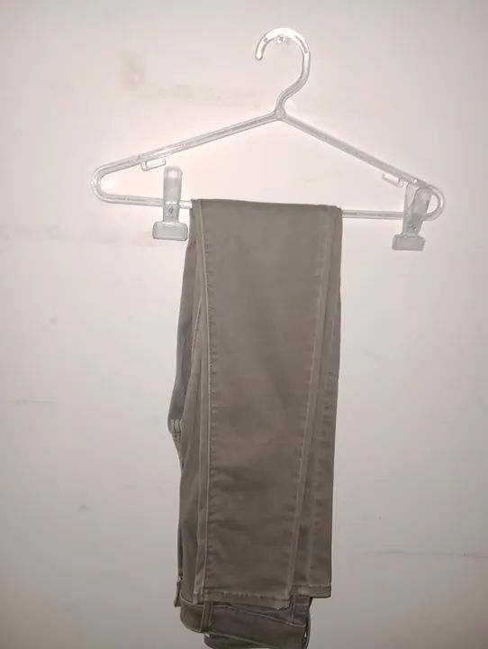 Calça Jeans Verde Militar Skinny - Foto 4