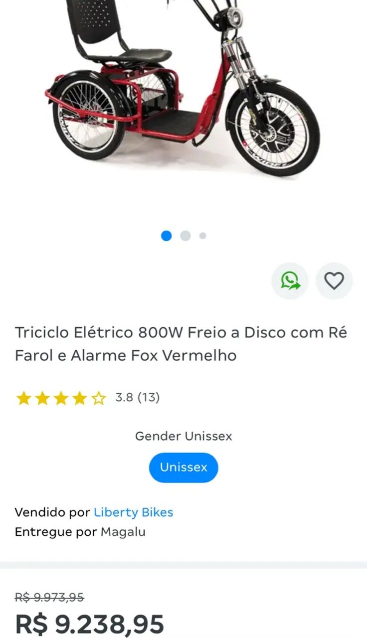 Tricicolo elétrico 800W - Foto 3