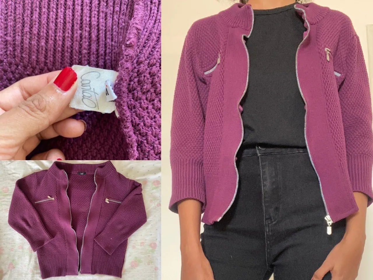 Casaco Feminino Roxo