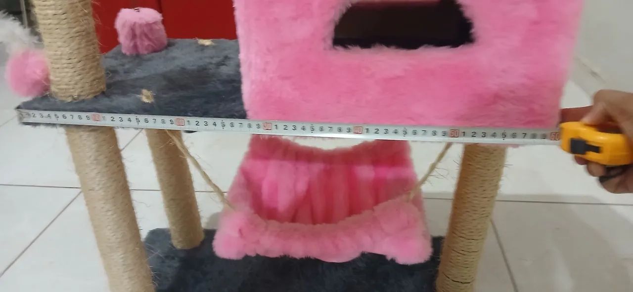 Casa pra gata C/ Rede Arranhadores & Brinquedo Interativos (NOVA)  - Foto 6