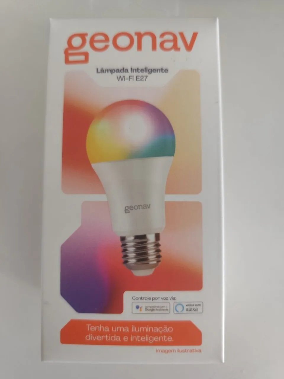 Lâmpada Inteligente Wi-Fi E27 Geonav