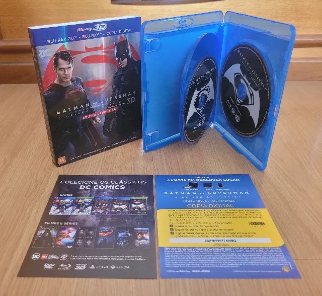 Combo 02 Blu-Ray 3D Batman vs Superman + O Homem de Aço. - Foto 2