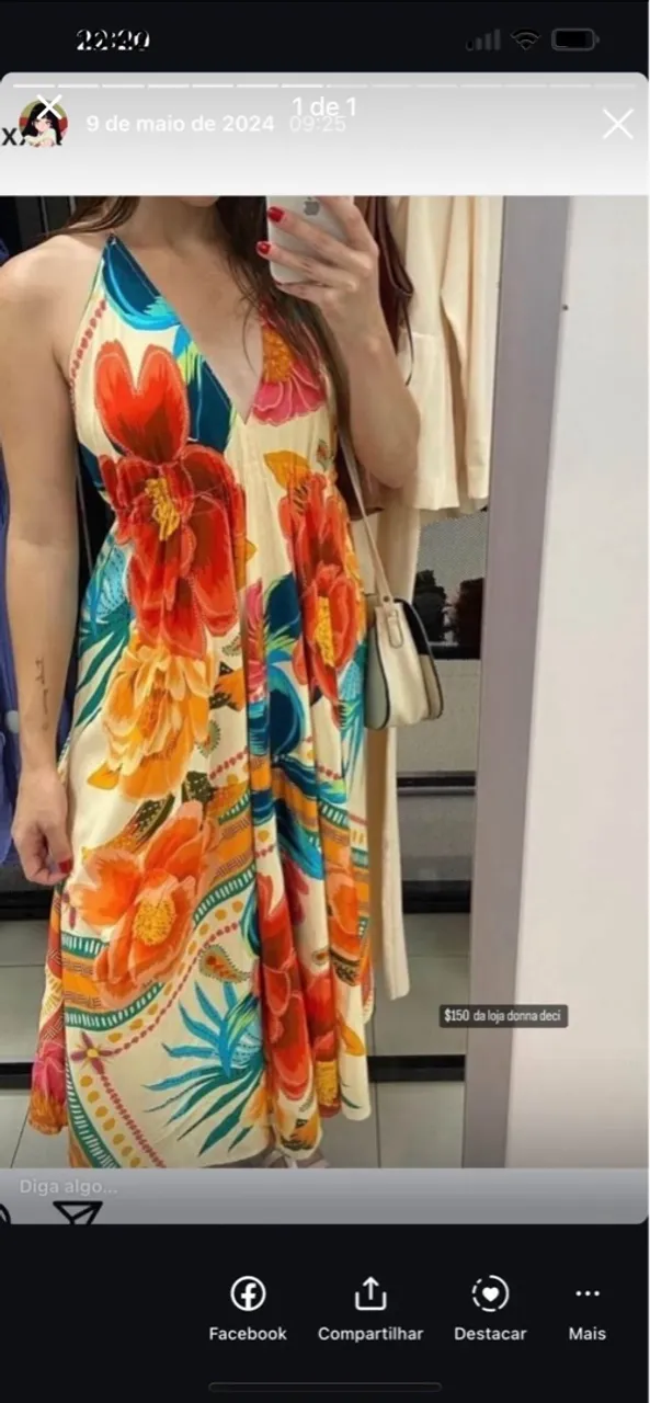 Vestido Longo Floral Donna Deci
