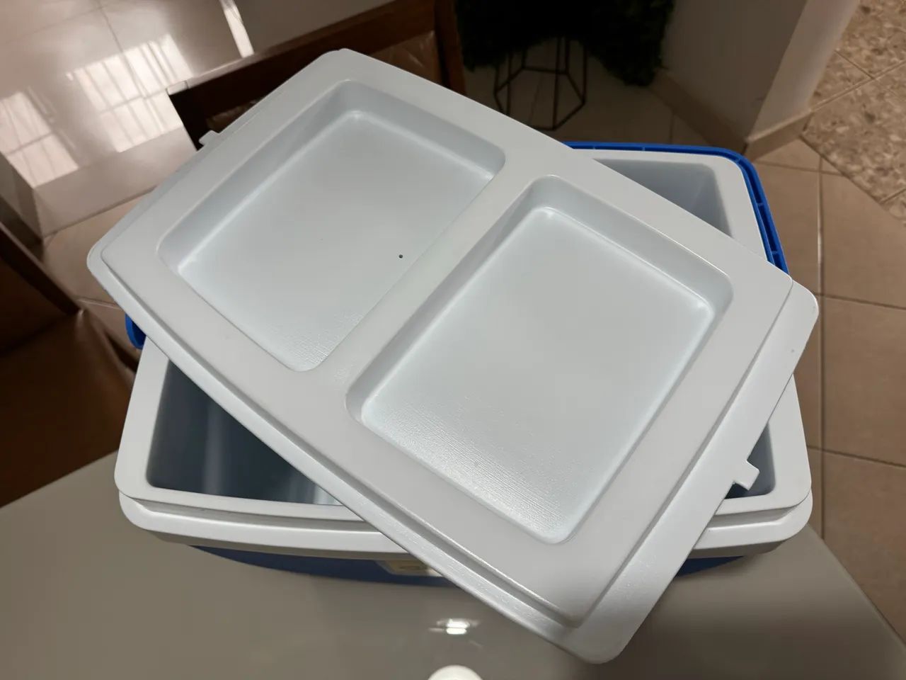 Caixa Térmica Bel 34 Litros Azul e Branca - Foto 4