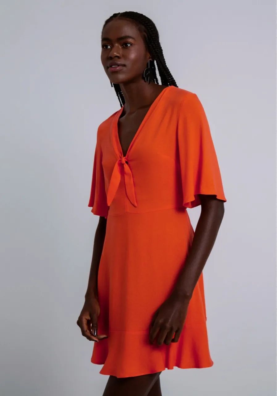 Vestido Laranja Thai Lez a Lez G