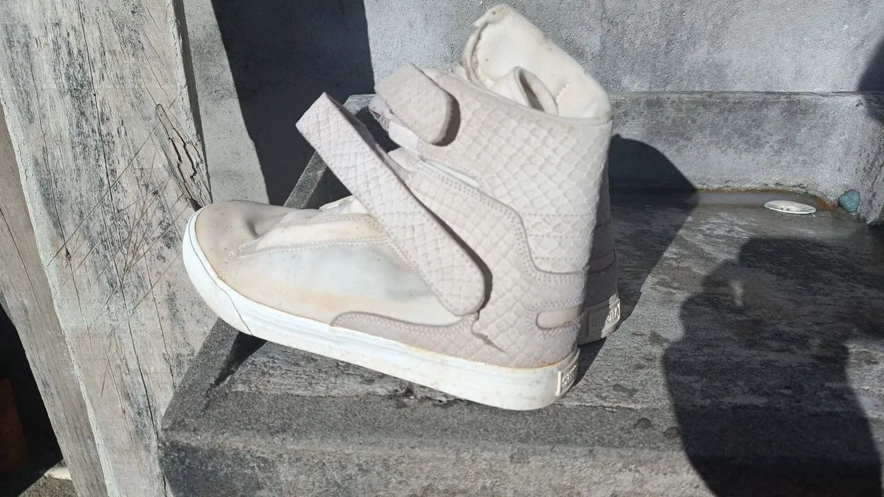 Tênis Supra branco usado uma vez - Foto 2