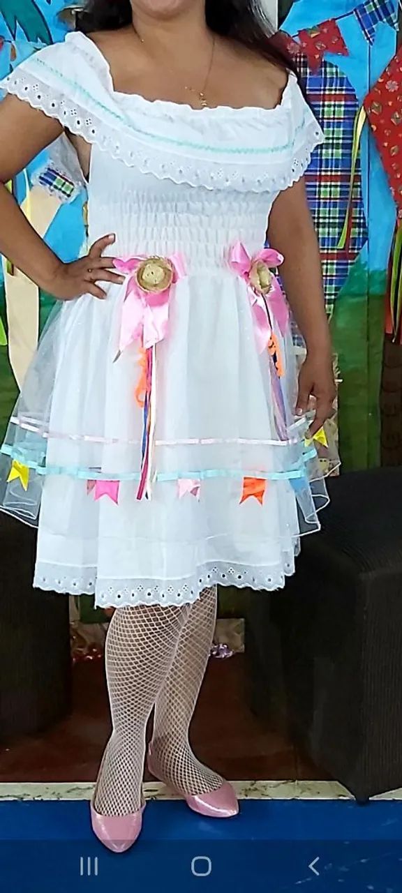 Vestido juninho veste P/M - Foto 2