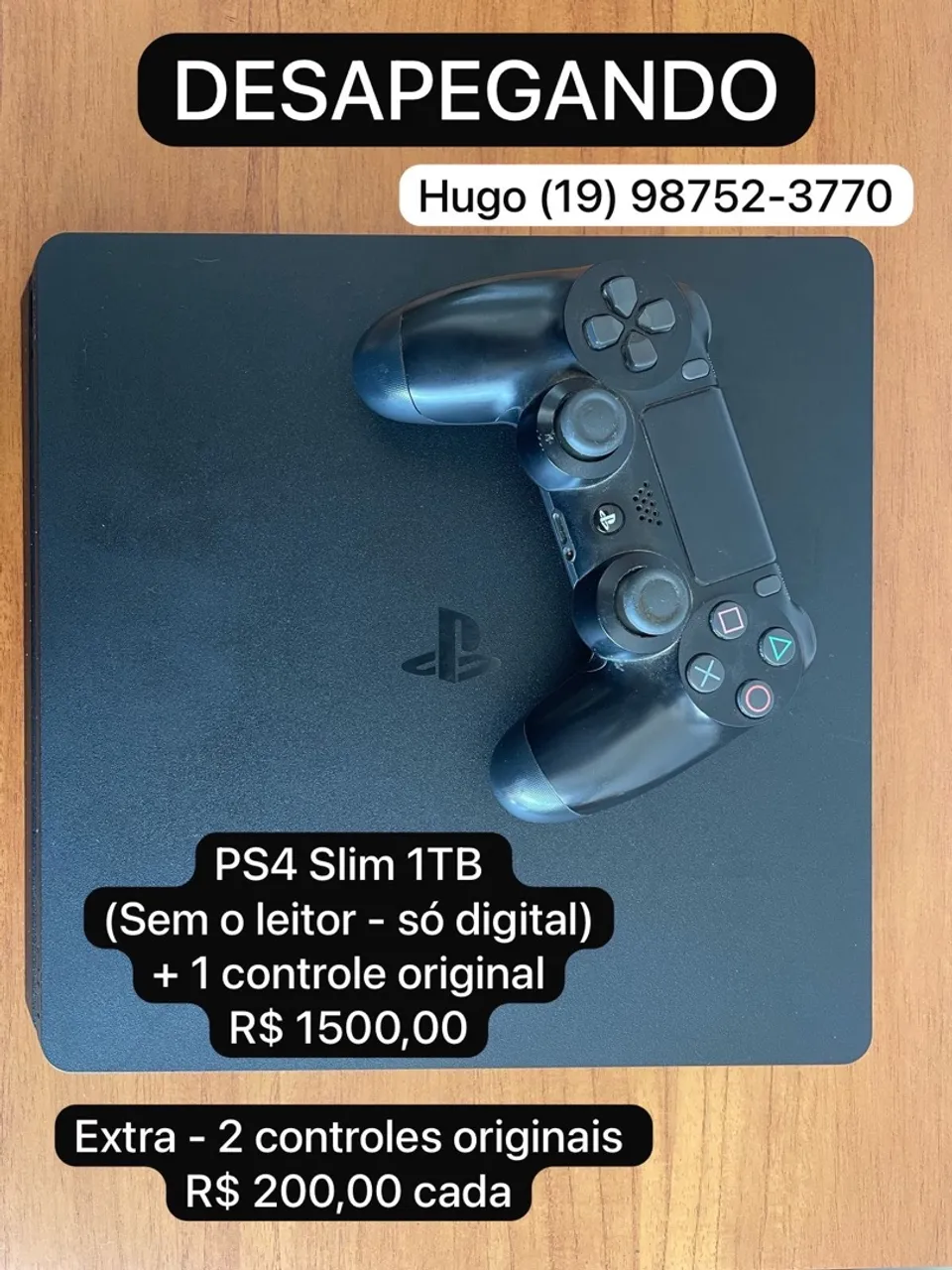 PS4 Slim 1TB - Só Digital