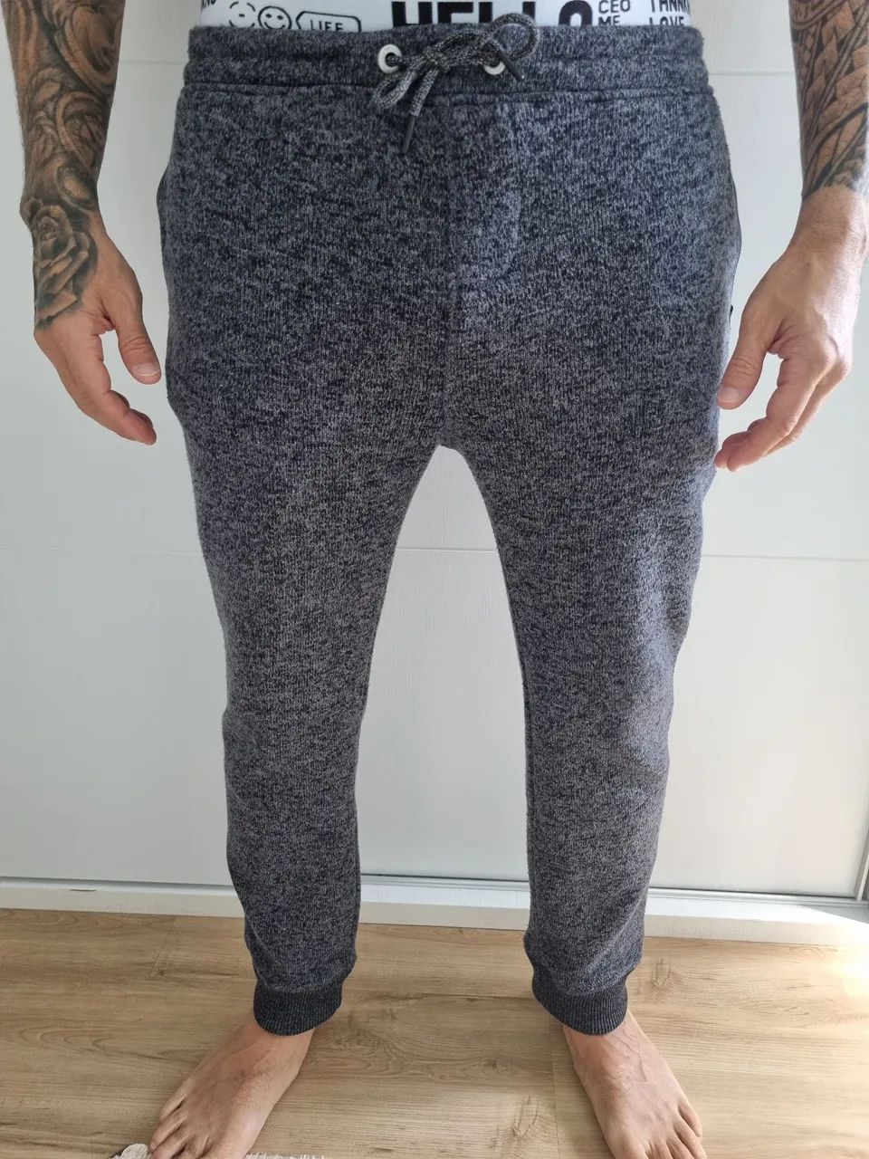 Calça de moletom Quiksilver cinza com Zíper  - Foto 3