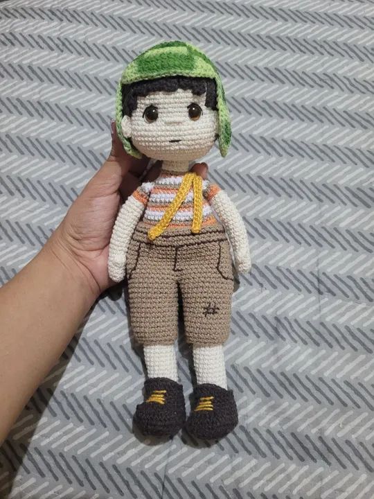 Boneco de Crochê do Chaves - 26cm - Foto 2