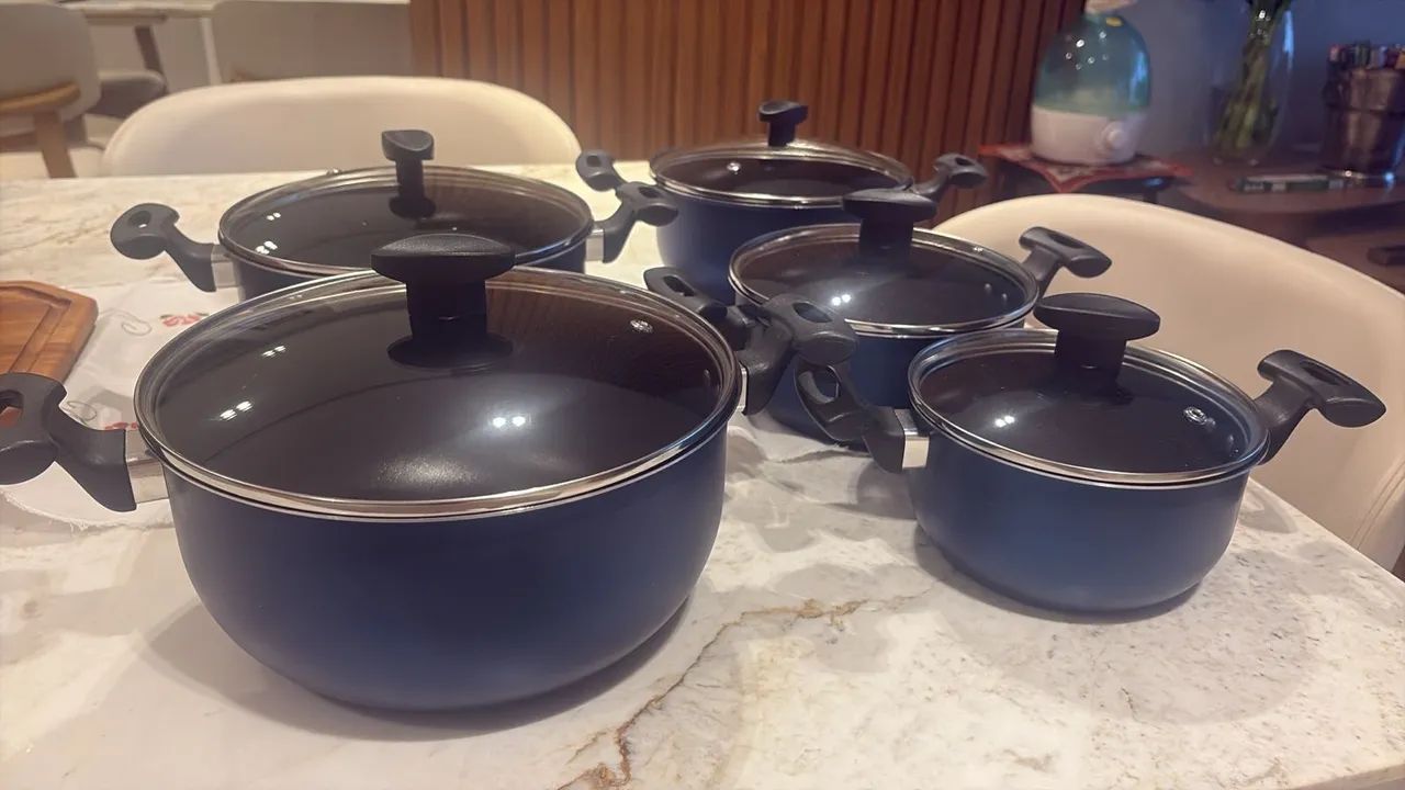 Conjunto de 5 panelas  - Foto 2