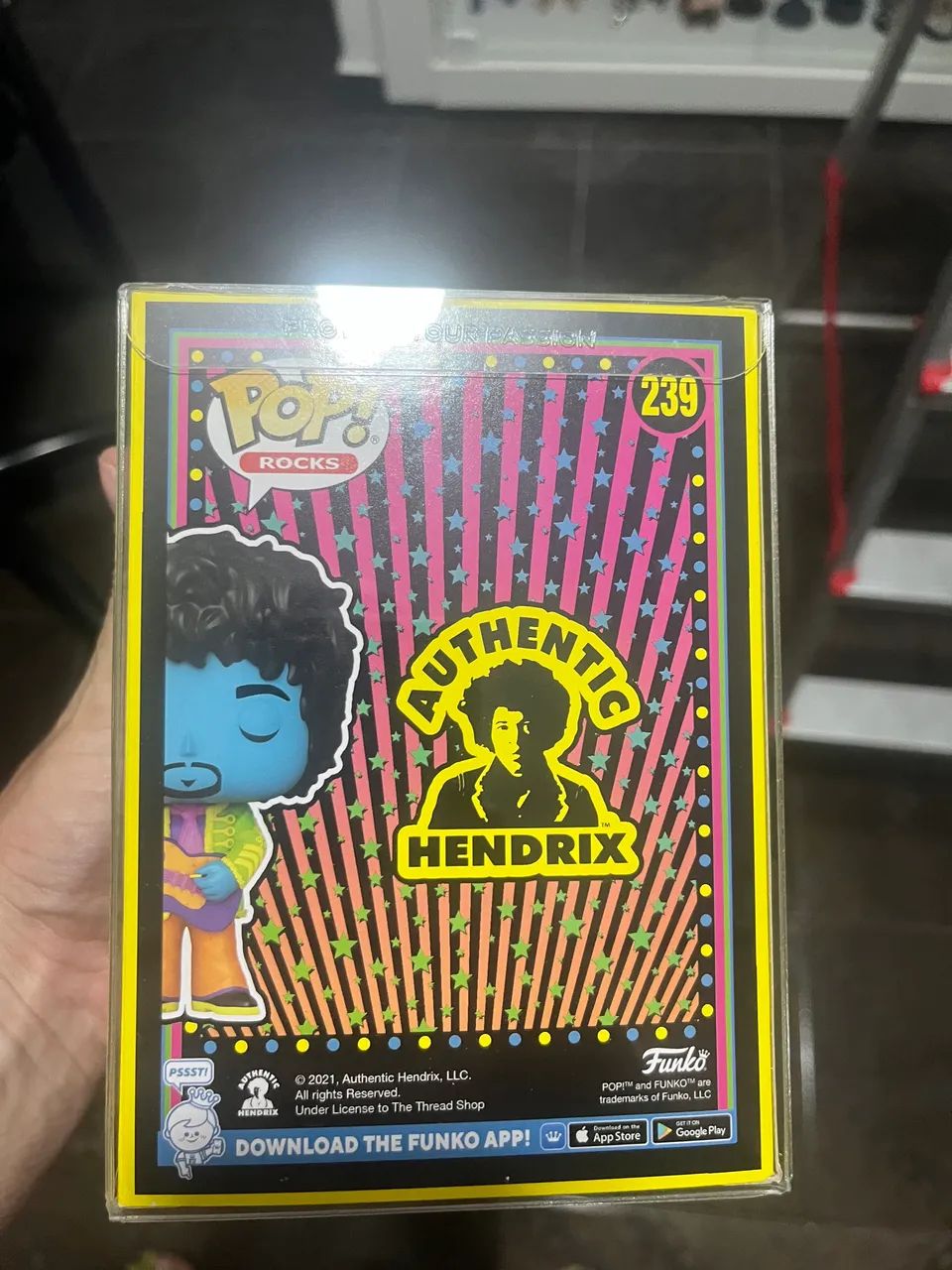 Funko Pop! Jimi Hendrix #239 - Black Light Glow FunkoShop - Foto 3