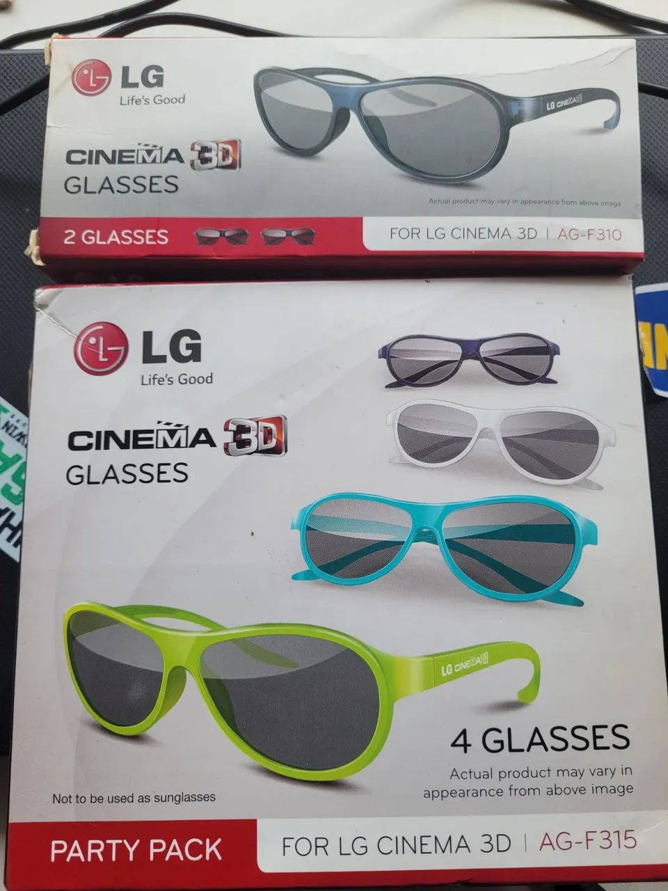 Kit 6 oculos 3d lg original