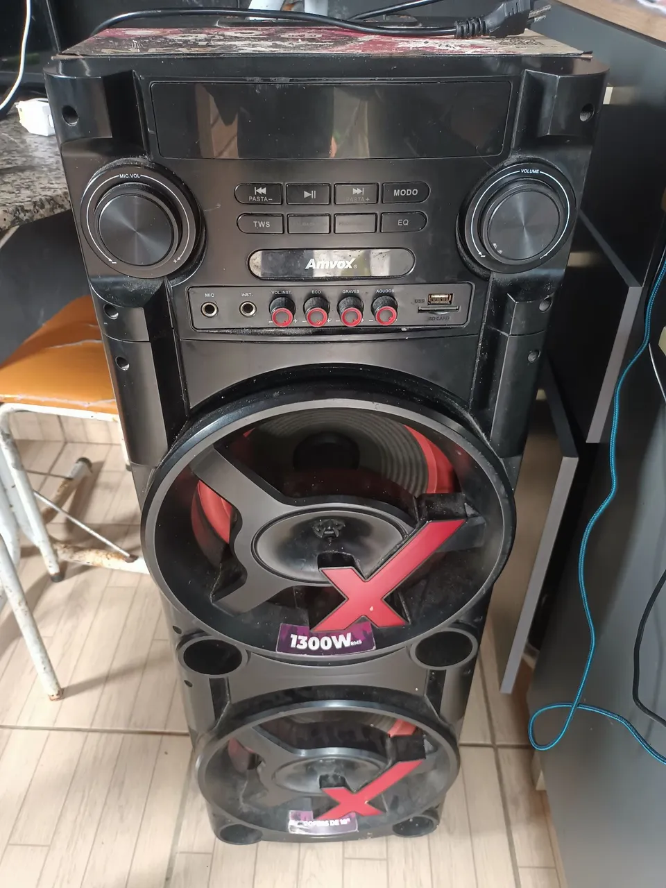 Caixa de som Amvox 1300W