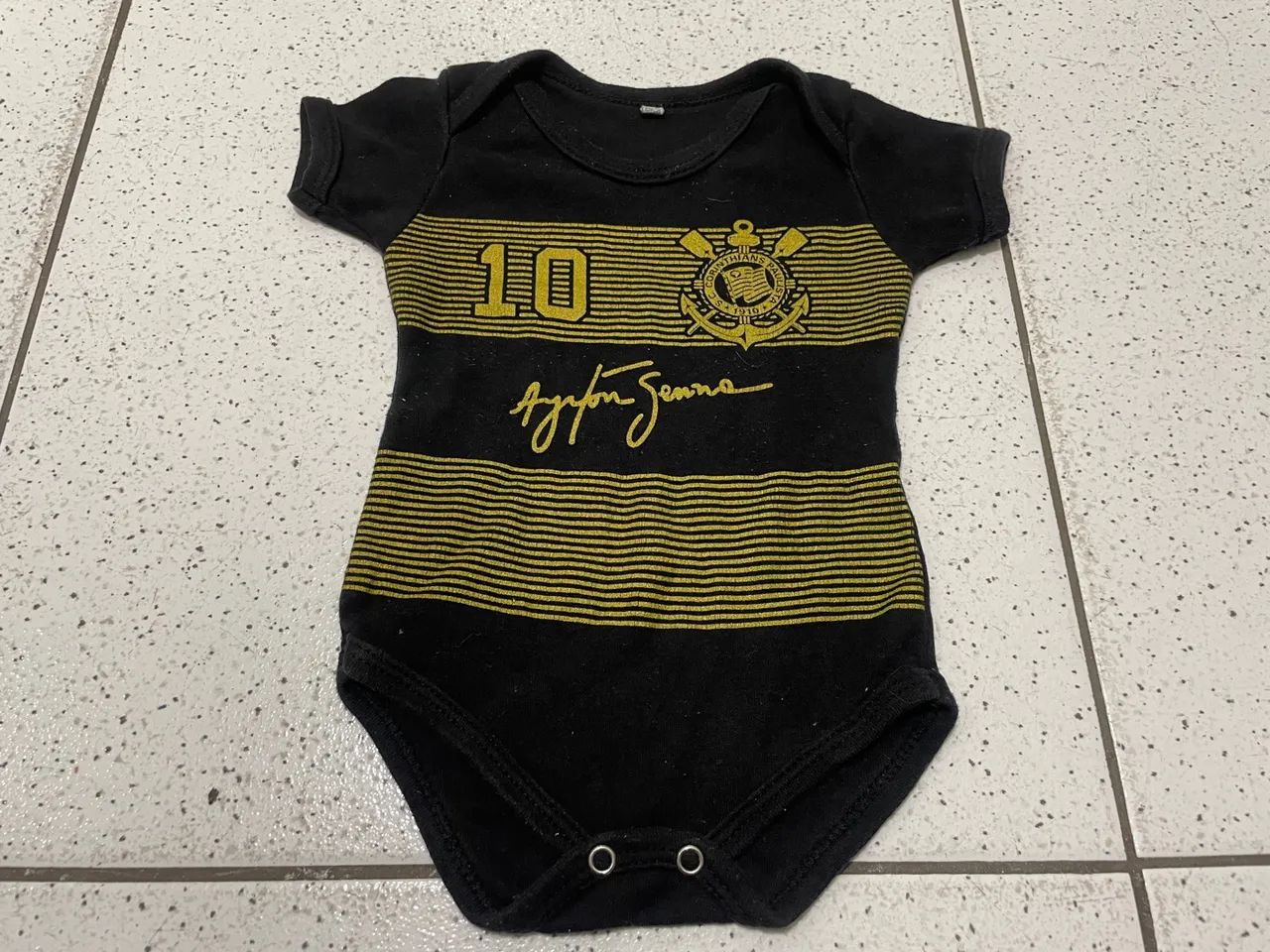 Body Bebê Corinthians Ayrton Senna Tamanho M