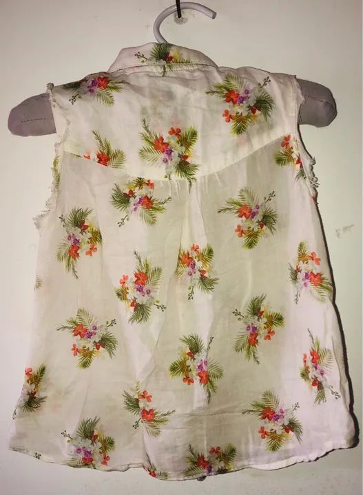 Blusa de amarrar menina tam 4/5 anos Zara - Foto 4