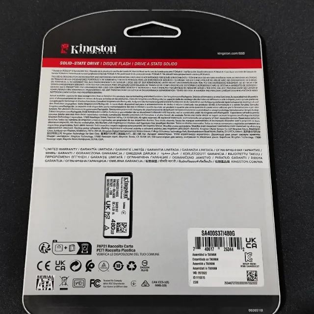 SSD 480GB SATA3 Kingston SA400S37 (Lacrado) - Foto 2
