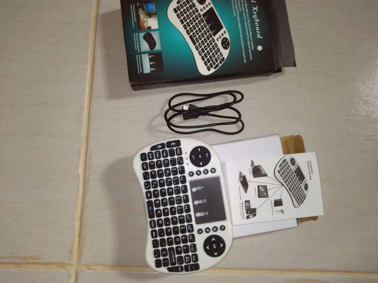 Mini Teclado que fi e Wireless com Touchpad para TV - Foto 4