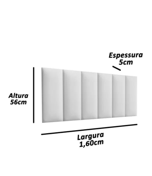 Cama box de casal com cabeceira estofada - Foto 3