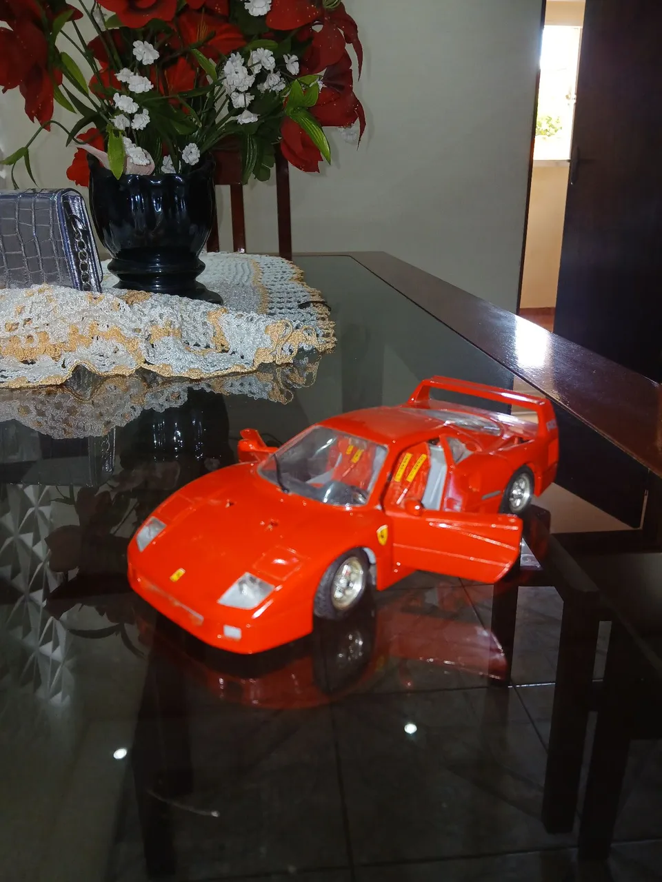 Carrinho réplica Ferrari