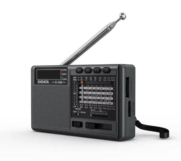 Rádio Portátil Retrô [FM/AM] 12 bandas Bluetooth, USB, TF, MP3 Player, A Pronta Entrega!! - Foto 2