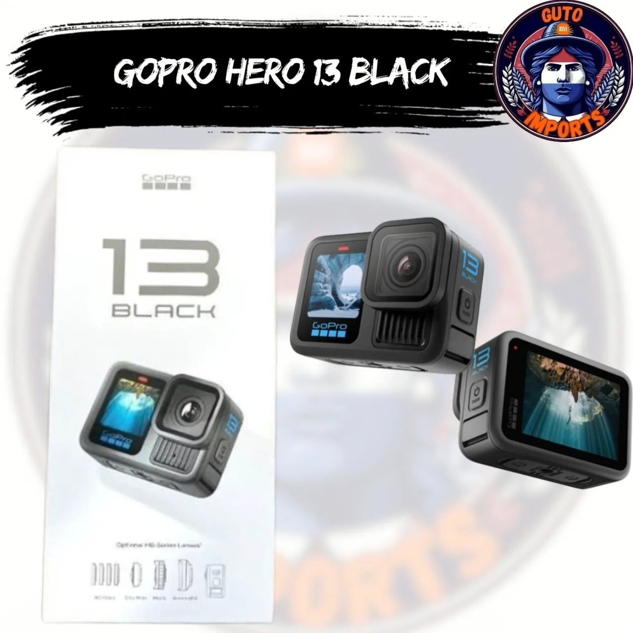 GoPro Hero 13 Black - Ação e Qualidade Incríveis! Novo caixa lacrada valor promocional