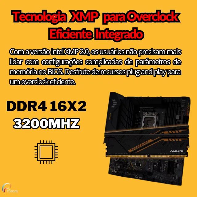 Memória RAM DDR4 Asgard TUF Gaming 32GB (2x16GB) 3200MHz Performance e Estilo - Foto 4