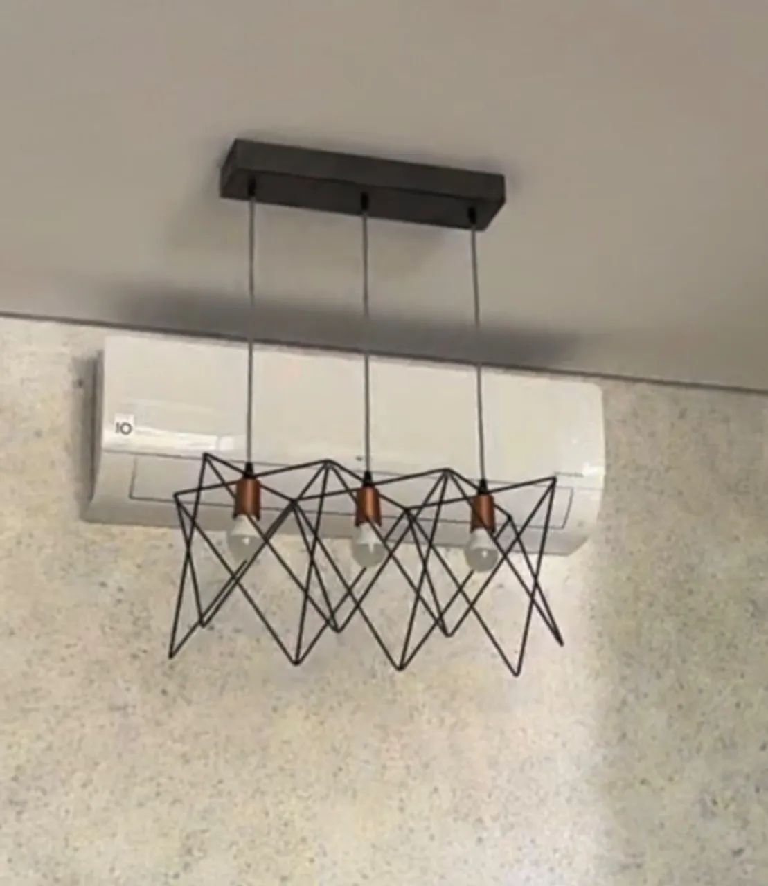 Luminária Pendente Teia Aramado (com lâmpadas)